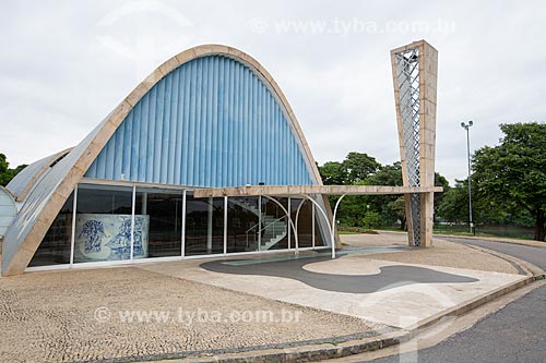  Fachada da Igreja São Francisco de Assis (1943) - também conhecida como Igreja da Pampulha  - Belo Horizonte - Minas Gerais (MG) - Brasil