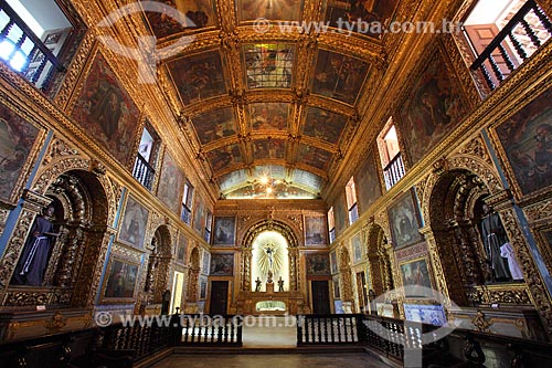  Interior da Capela Dourada (1724) - também conhecida como Capela dos Noviços - parte do Convento da Ordem Terceira de São Francisco do Recife  - Recife - Pernambuco (PE) - Brasil