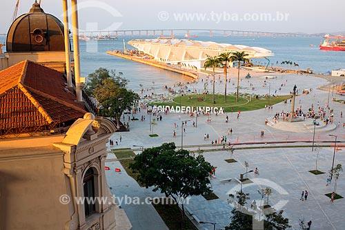  Vista da Praça Mauá e do Museu do Amanhã a partir do Museu de Arte do Rio (MAR)  - Rio de Janeiro - Rio de Janeiro (RJ) - Brasil