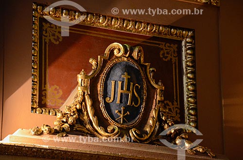  Símbolo dos jesuítas no interior da Igreja de Santo Inácio (1913) - Colégio Santo Inácio  - Rio de Janeiro - Rio de Janeiro (RJ) - Brasil