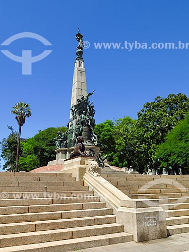  Monumento a Júlio de Castilhos na Praça Marechal Deodoro - mais conhecida como Praça da Matriz  - Porto Alegre - Rio Grande do Sul (RS) - Brasil