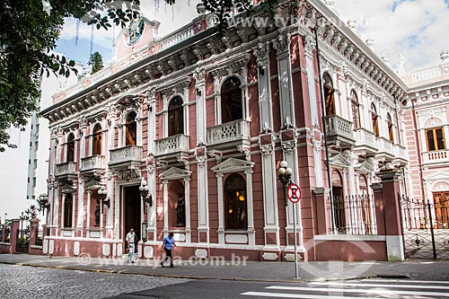  Fachada do Palácio Cruz e Sousa - antiga sede do Governo do Estado, atual Museu Histórico de Santa Catarina  - Florianópolis - Santa Catarina (SC) - Brasil