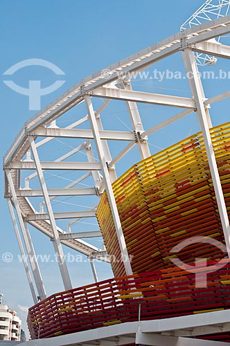  Vista da fachada do Centro Olímpico de Tênis - parte do Parque Olímpico Rio 2016  - Rio de Janeiro - Rio de Janeiro (RJ) - Brasil