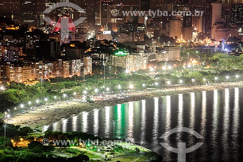  Vista noturna da Praia do Flamengo  - Rio de Janeiro - Rio de Janeiro (RJ) - Brasil