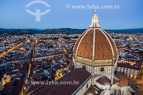  Vista geral da cidade de Florença a partir da Duomo di Firenze - Santa Maria del Fiore  - Florença - Província de Florença - Itália