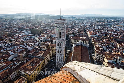  Vista geral da cidade de Florença a partir da Duomo di Firenze - Santa Maria del Fiore  - Florença - Província de Florença - Itália