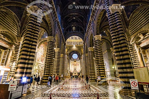  Interior da Duomo di Siena (Catedral de Siena) - 1263  - Siena - Província de Siena - Itália