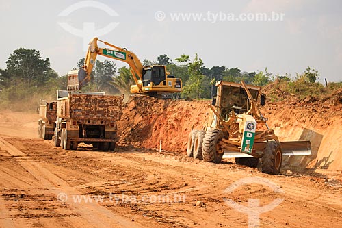  Construção de estrada próximo à Porto Velho  - Porto Velho - Rondônia (RO) - Brasil