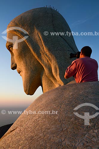  Detalhe da estátua do Cristo Redentor (1931)  - Rio de Janeiro - Rio de Janeiro (RJ) - Brasil