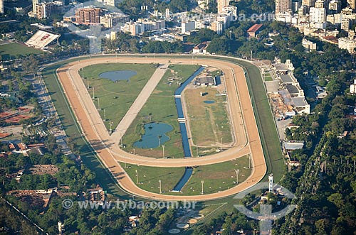  Vista do Hipódromo da Gávea a partir do Cristo Redentor  - Rio de Janeiro - Rio de Janeiro (RJ) - Brasil