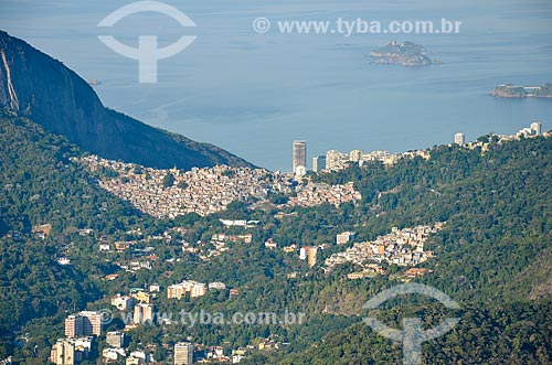  Vista da Favela da Rocinha a partir do Cristo Redentor  - Rio de Janeiro - Rio de Janeiro (RJ) - Brasil
