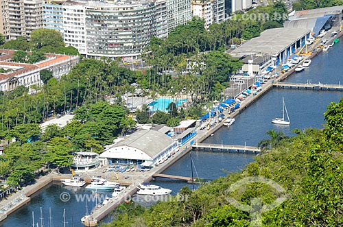  Vista da Iate Clube do Rio de Janeiro a partir do Morro da Urca  - Rio de Janeiro - Rio de Janeiro (RJ) - Brasil