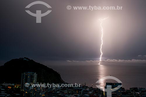  Tempestade de raios na zona sul do Rio de Janeiro  - Rio de Janeiro - Rio de Janeiro (RJ) - Brasil