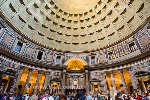  Interior do Panteão - atualmente Chiesa di Santa Maria dei Martiri (Igreja de Santa Maria dos Mártires)  - Roma - Província de Roma - Itália