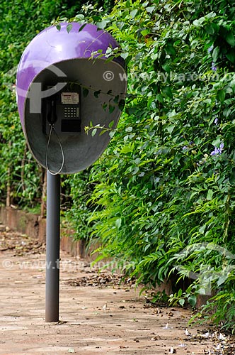  Telefone público na cidade de Barra Bonita  - Barra Bonita - São Paulo (SP) - Brasil