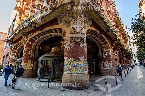  Entrada do Palau de la Música Catalana (Palácio da Música Catalã) - 1908  - Barcelona - Província de Barcelona - Espanha