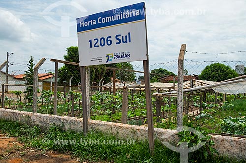 Horta comunitária na quadra 1206 sul  - Palmas - Tocantins (TO) - Brasil