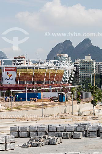  Vista geral do canteiro de obras do Centro Olímpico de Tênis - parte do Parque Olímpico Rio 2016  - Rio de Janeiro - Rio de Janeiro (RJ) - Brasil