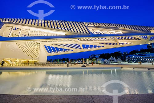  Anoitecer no Museu do Amanhã  - Rio de Janeiro - Rio de Janeiro (RJ) - Brasil