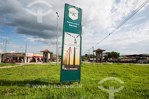  Marco sinalizador da antiga Estrada Real Brasileira  - Barroso - Minas Gerais (MG) - Brasil