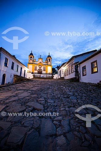  Vista da Rua da Câmara com a Igreja Matriz de Santo Antônio (1710) ao fundo  - Tiradentes - Minas Gerais (MG) - Brasil