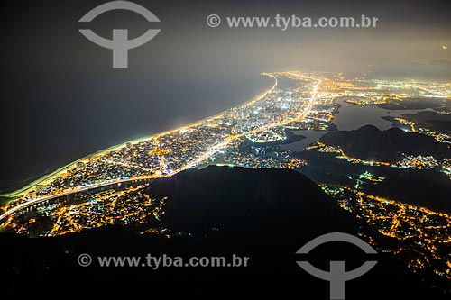  Vista noturna da Barra da Tijuca  - Rio de Janeiro - Rio de Janeiro (RJ) - Brasil