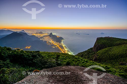  Nascer do sol visto do topo da Pedra da Gávea  - Rio de Janeiro - Rio de Janeiro (RJ) - Brasil