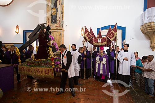  Procissão da Rasoura - na Igreja de Nossa Senhora das Mercês (século XVIII) - durante a festividade de Bom Jesus dos Passos  - Tiradentes - Minas Gerais (MG) - Brasil