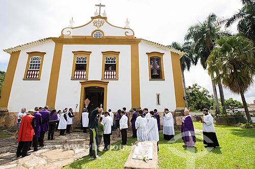  Procissão da Rasoura - na Igreja de Nossa Senhora das Mercês (século XVIII) - durante a festividade de Bom Jesus dos Passos  - Tiradentes - Minas Gerais (MG) - Brasil