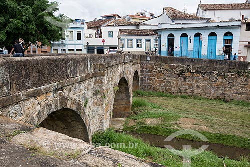  Ponte do Rosário (1800) sobre o Córrego do Lenheiro  - São João del Rei - Minas Gerais (MG) - Brasil