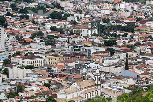  Vista geral da cidade de São João del-Rei a partir do Mirante do Cristo  - São João del Rei - Minas Gerais (MG) - Brasil