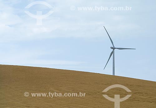  Turbinas geradoras de energia eólica no Parque Eólico Rei do Ventos  - Galinhos - Rio Grande do Norte (RN) - Brasil