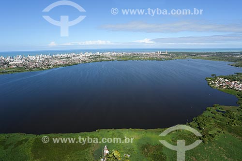  Foto aérea da Lagoa Olho Dágua - também conhecida como Lagoa do Náutico  - Jaboatão dos Guararapes - Pernambuco (PE) - Brasil