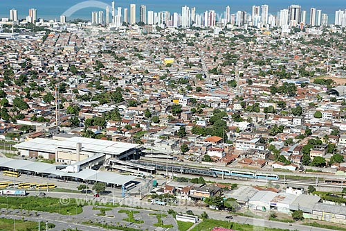  Foto aérea da Estação Cajueiro Seco do Metrô de Porto Alegre  - Jaboatão dos Guararapes - Pernambuco (PE) - Brasil