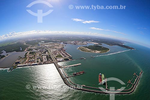  Foto aérea do Complexo Portuário de Suape  - Ipojuca - Pernambuco (PE) - Brasil