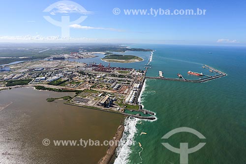  Foto aérea do Complexo Portuário de Suape  - Ipojuca - Pernambuco (PE) - Brasil