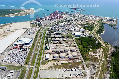  Foto aérea do Complexo Petroquímico no Complexo Portuário de Suape  - Ipojuca - Pernambuco (PE) - Brasil