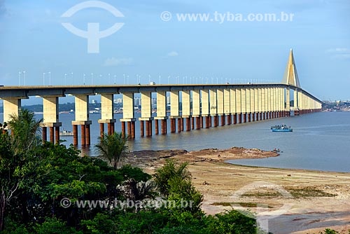  Vista geral da Ponte Rio Negro (2011) - liga as cidades de Manaus e Iranduba  - Manaus - Amazonas (AM) - Brasil