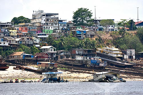  Estaleiros para reparo de barcos e casas no bairro de Educandos  - Manaus - Amazonas (AM) - Brasil