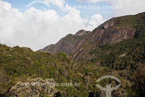  Vista da Pedra do Sino no Parque Nacional da Serra dos Órgãos durante a trilha entre Teresópolis à Petrópolis  - Teresópolis - Rio de Janeiro (RJ) - Brasil
