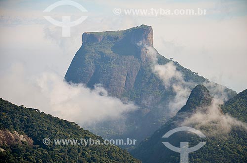  Vista geral a partir da trilha do Morro do Queimado com a Pedra da Gávea ao fundo  - Rio de Janeiro - Rio de Janeiro (RJ) - Brasil