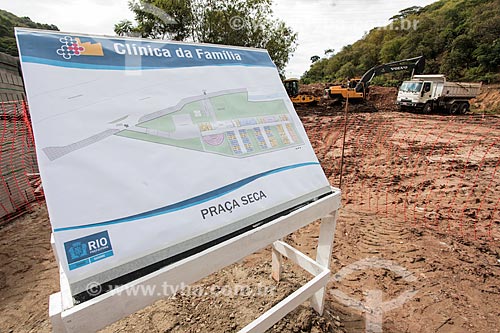  Canteiro de obras - construção da Clínica da Família da Praça Seca  - Rio de Janeiro - Rio de Janeiro (RJ) - Brasil