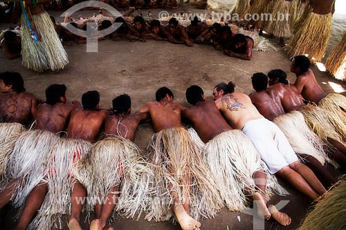  Ritual durante o Festival Yawanawá na aldeia da tribo Yawanawá  - Tarauacá - Acre (AC) - Brasil