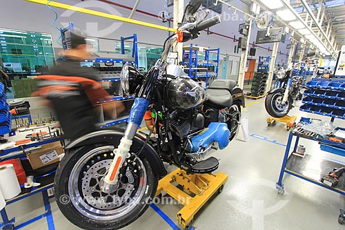  Interior da fábrica da montadora Harley-Davidson  - Manaus - Amazonas (AM) - Brasil