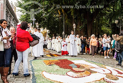  Procissão de Corpus Christi próximo à Praça XV de Novembro  - Florianópolis - Santa Catarina (SC) - Brasil