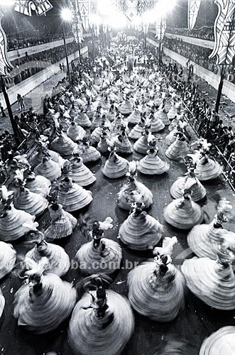  Desfile de Escola de Samba - Ala das Baianas - na Avenida Presidente Vargas  - Rio de Janeiro - Rio de Janeiro (RJ) - Brasil