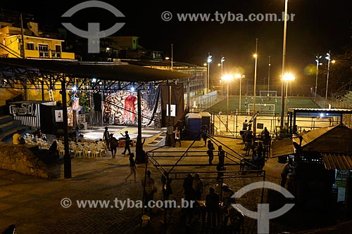  Campinho Show - apresentações musicais promovidas pelo grupo teatral Nós do Morro na Vila Olímpica do Vidigal  - Rio de Janeiro - Rio de Janeiro (RJ) - Brasil