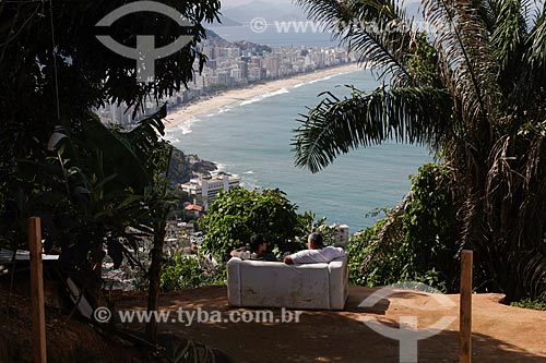 Vista da Praia de Ipanema a partir da favela do Vidigal  - Rio de Janeiro - Rio de Janeiro (RJ) - Brasil