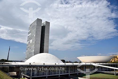  Fachada do Congresso Nacional  - Brasília - Distrito Federal (DF) - Brasil