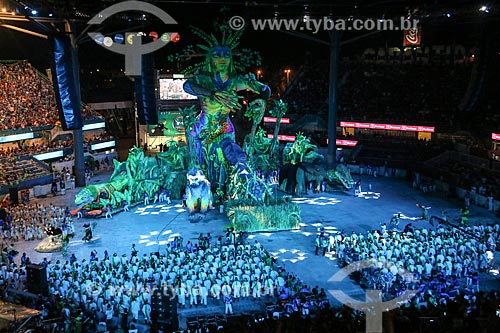  Apresentação do Boi Caprichoso durante o Festival de Folclore de Parintins no Centro Cultural e Esportivo Amazonino Mendes (1988) - também conhecido como Bumbódromo  - Parintins - Amazonas (AM) - Brasil